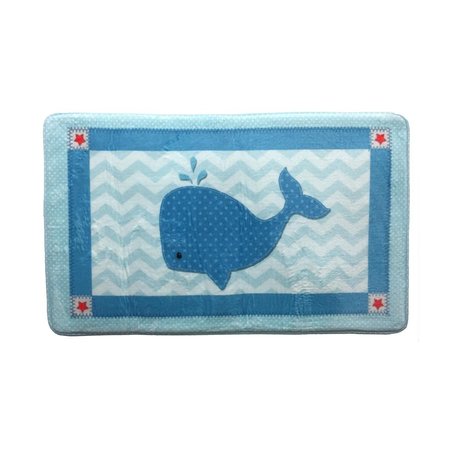 BORDERS UNLIMITED Ahoy Whale Bathroom Mat 90030